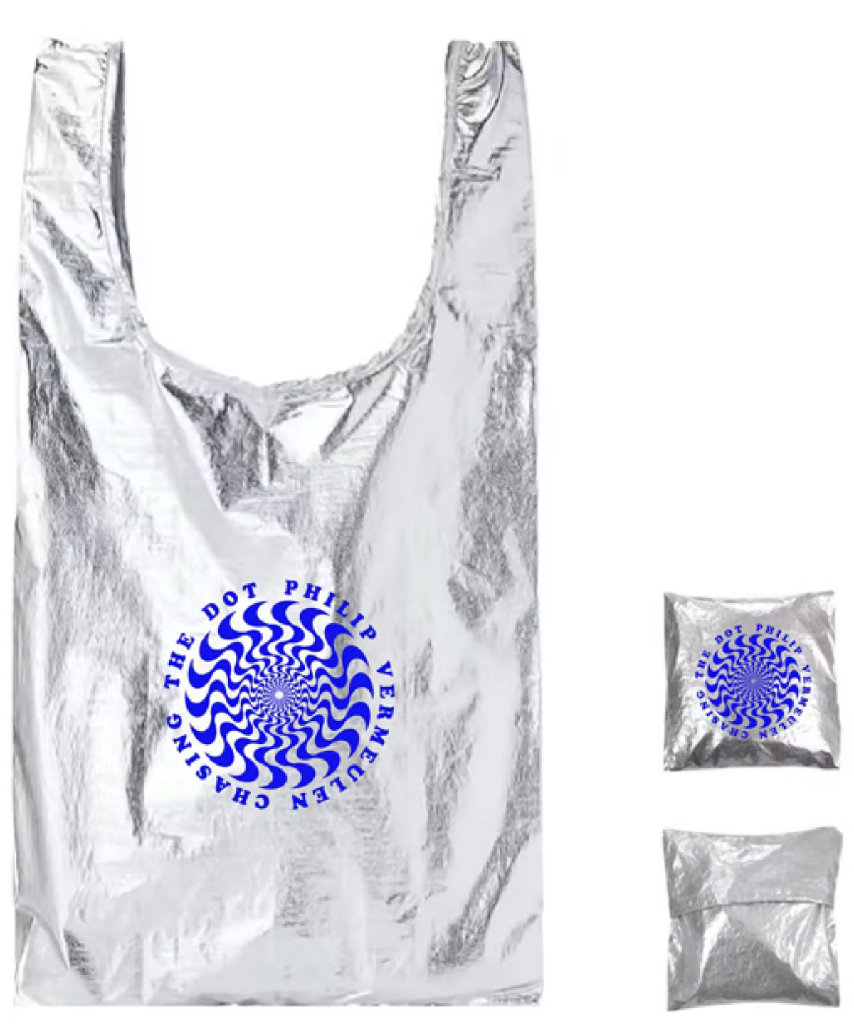 Chasing The Dot – Metallic Art Tote Bag | Studio Philip Vermeulen