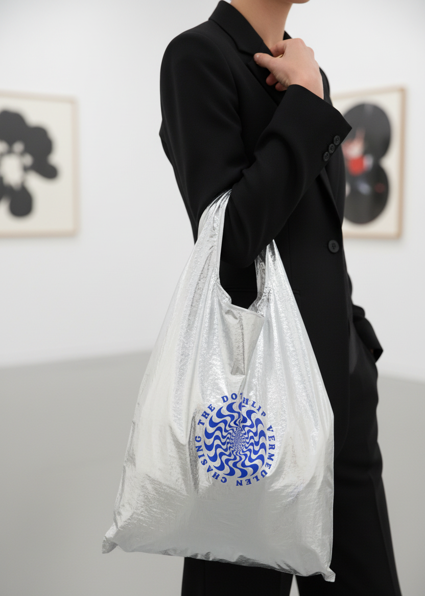 Chasing The Dot – Metallic Art Tote Bag | Studio Philip Vermeulen